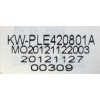 FUENTE DE PODER / HISENSE KW-PLE420801A / MO20121122003 / 20121127 / E150742 / MODELO 65H8608